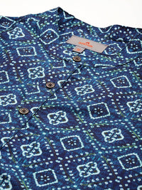 Anouk Bandhani Print Straight Kurta