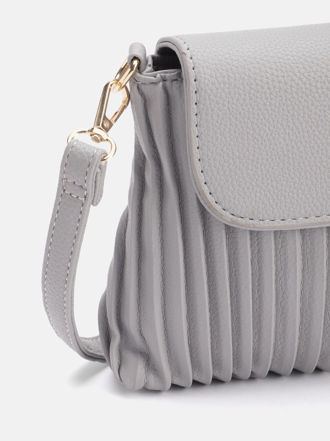 DressBerry Structured Pleated Sling Bag