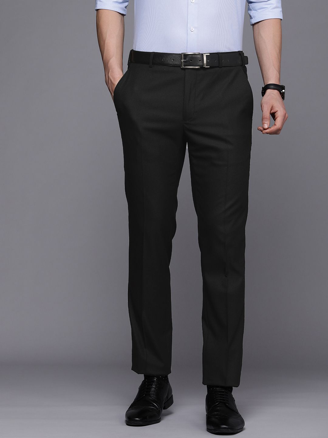 Raymond Men Slim Fit Formal Trousers