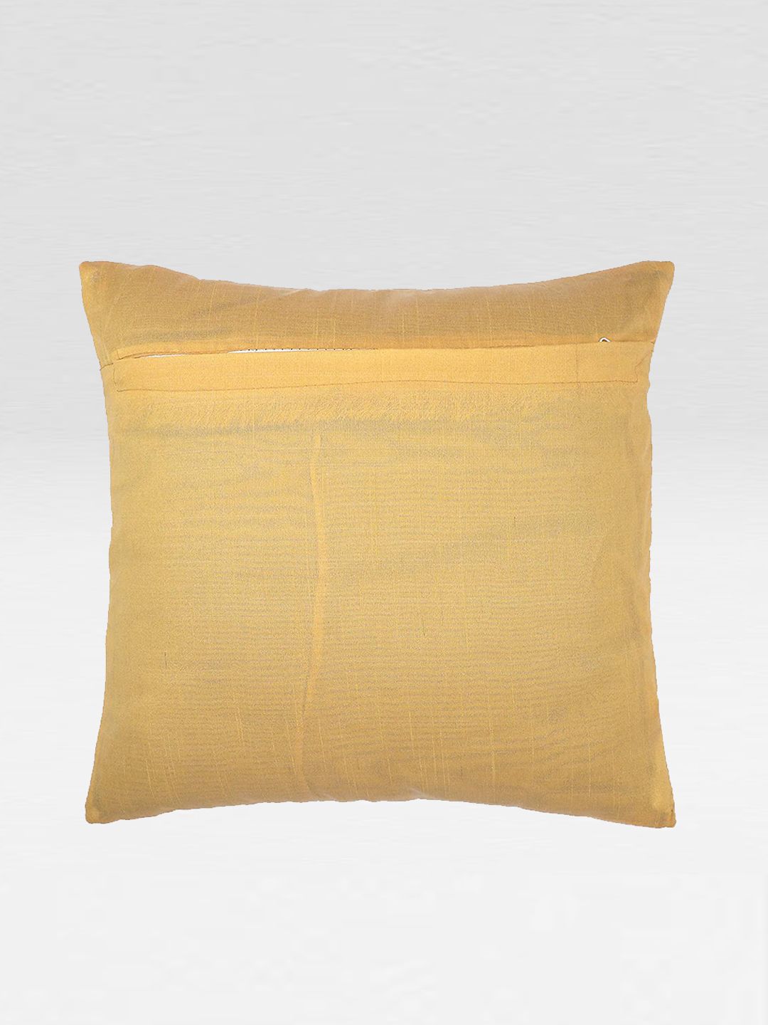 STITCHNEST Yellow & Black Set of 5 Ethnic Motifs Square Cushion Covers