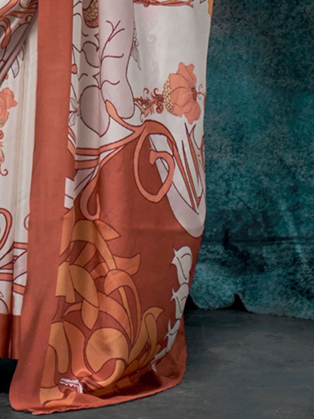 Saree mall Printed Poly Crepe Bagru Sarees