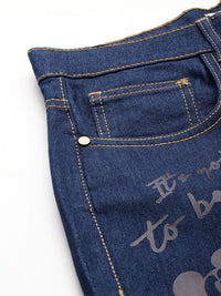 DressBerry Women Boyfriend Fit Printed Stretchable Jeans