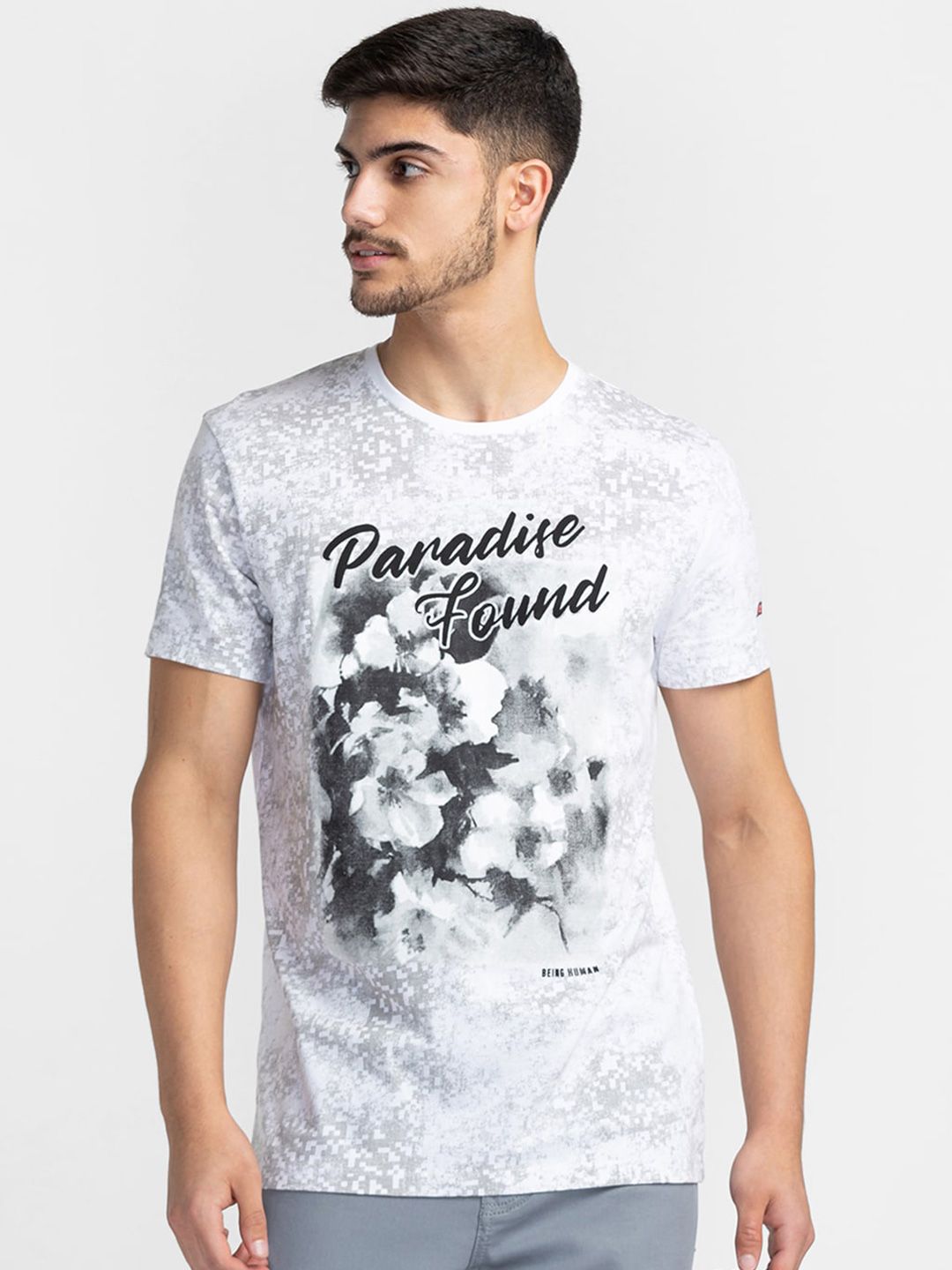 Being Human Graphic Printed Round Neck T-shirt