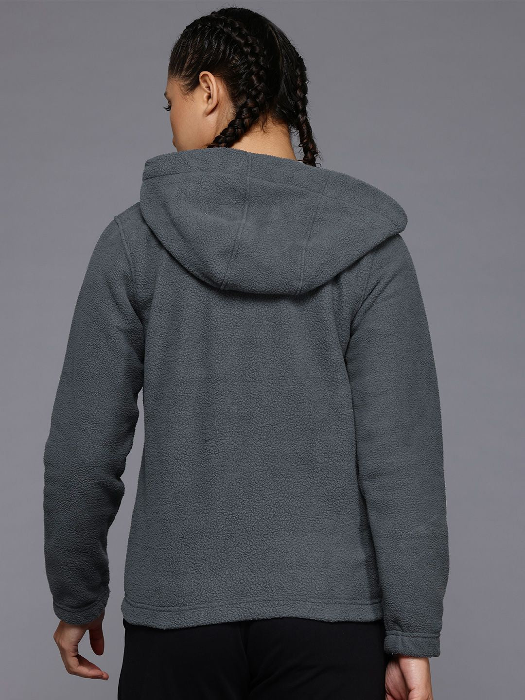 HRX by Hrithik Roshan Hooded Half-Zipper Sweatshirt