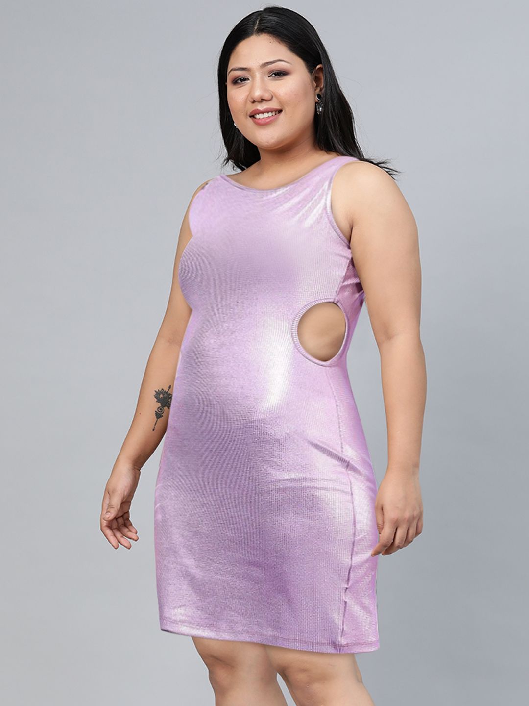 Tokyo Talkies Lavender Bodycon Dress