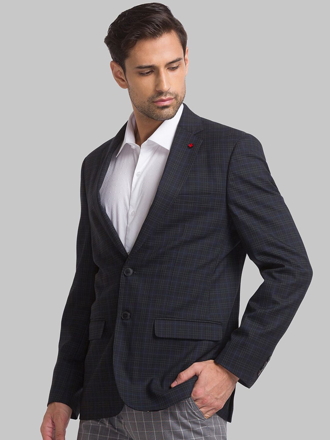 Raymond Men Checked Single Breasted Formal Blazers