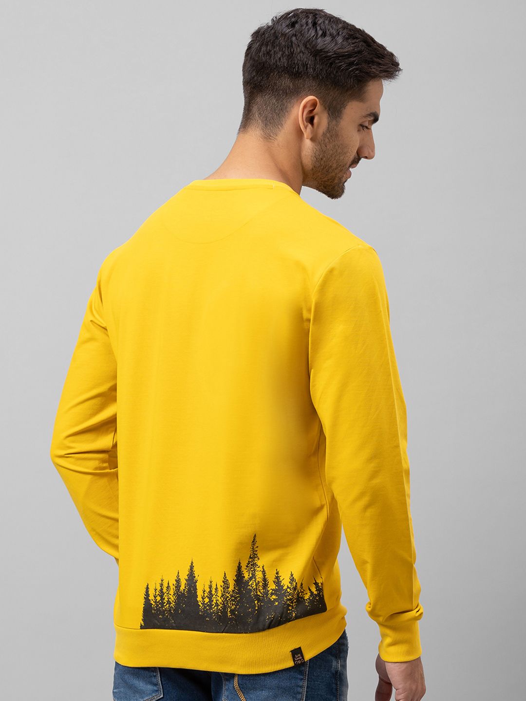 Being Human Men Yellow Graphic Printed Sweatshirt