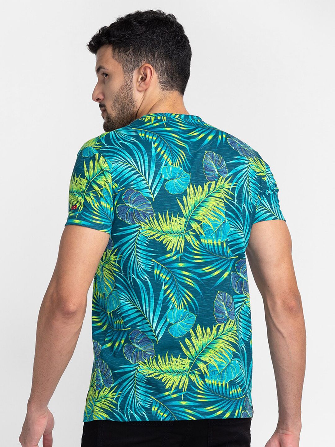 Being Human Tropical Printed Round Neck T-shirt