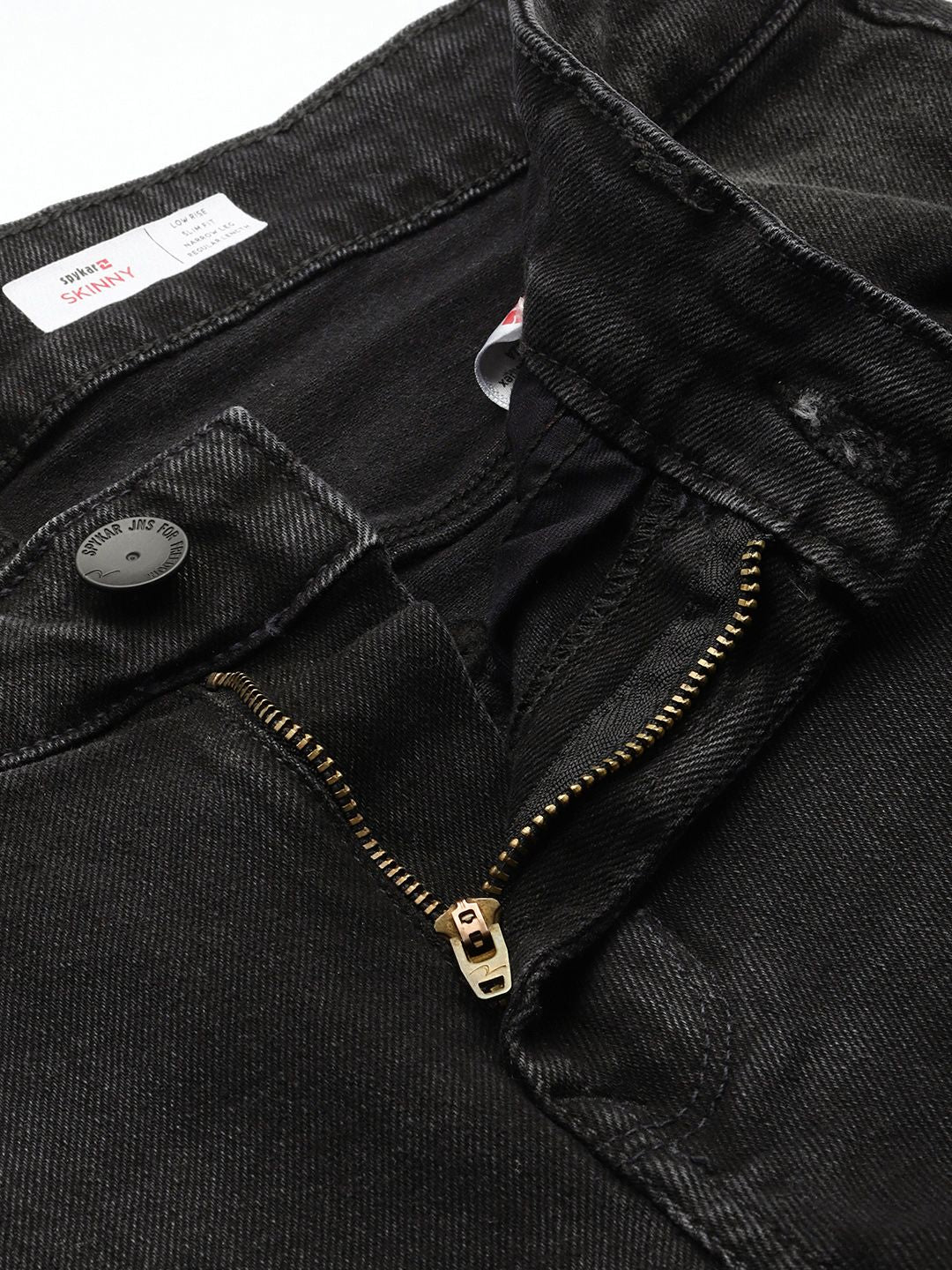 SPYKAR Men Skinny Slim Fit Low-Rise Light Fade Stretchable Jeans