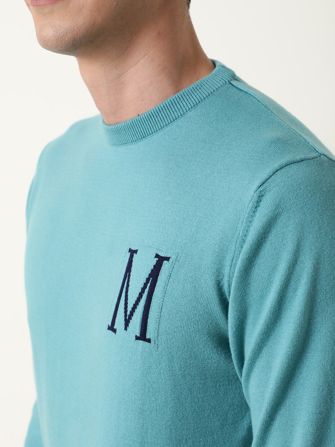 RARE RABBIT Men Alba Slim Fit Round Neck Sweatshirt