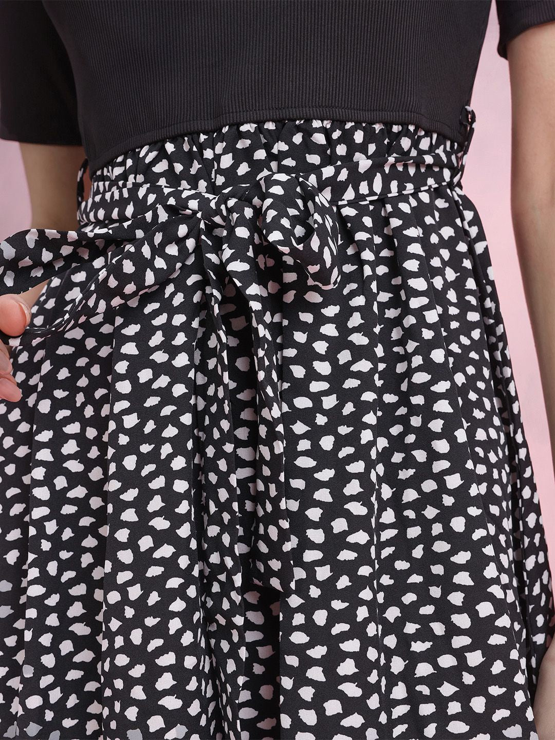 DressBerry Abstract Printed A-Line Dress