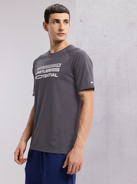 HRX by Hrithik Roshan Typography Print Raglan Sleeves Training T-shirt