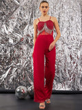 STREET 9 Self Design Feather Basic Jumpsuit