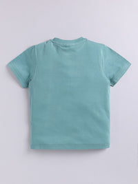Happy Faces Boys Typography Printed Pure Cotton T-shirt