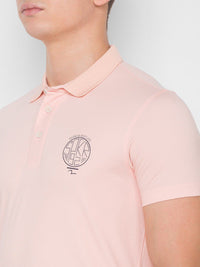 SPYKAR Men Pink Applique Slim Fit T-shirt