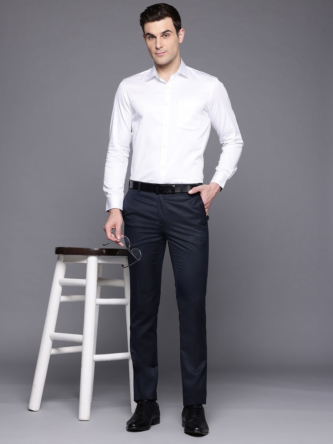 Raymond Men Slim Fit Formal Trousers