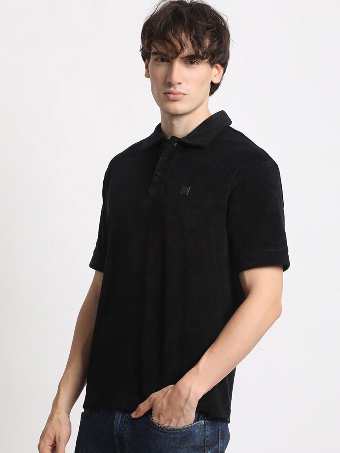 THE BEAR HOUSE Polo Collar Cotton T-shirt