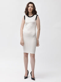 RAREISM Round Neck Sleeveless Sheath Dress