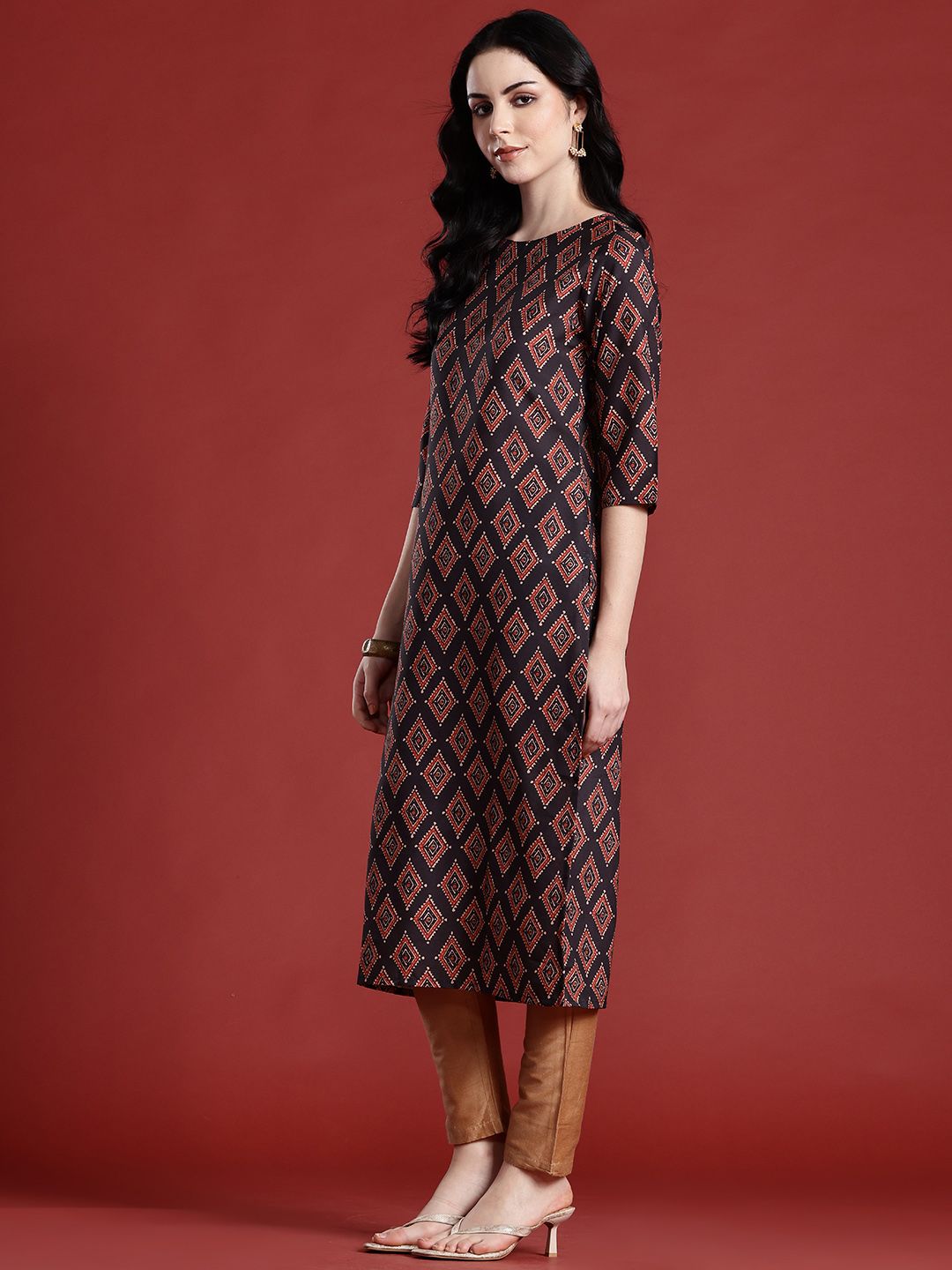 Anouk Women Geometric Printed Kurta