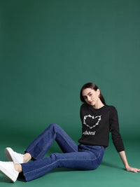 DressBerry Conversational Design Acrylic Pullover