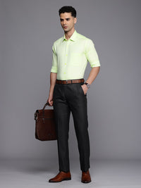 Raymond Slim Fit Geometric Self Design Pure Cotton Formal Shirt