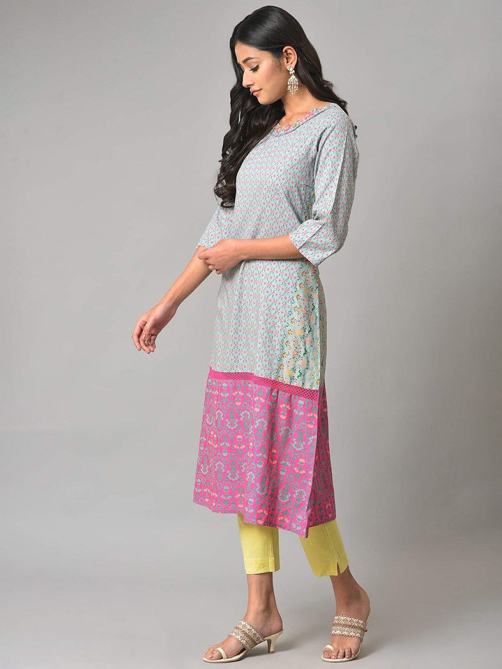 W Women Ethnic Motifs Printed Indie Prints Kurta