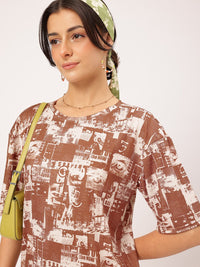 DressBerry Quirky Chronicles Graphic Printed Insta-Ready Comfy Tee