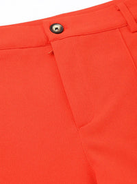 DressBerry Women Bright Burnt Orange Trousers