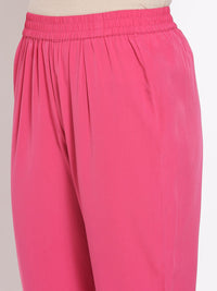 AURELIA Women Blue Ethnic Motifs Printed Kurta with Trousers