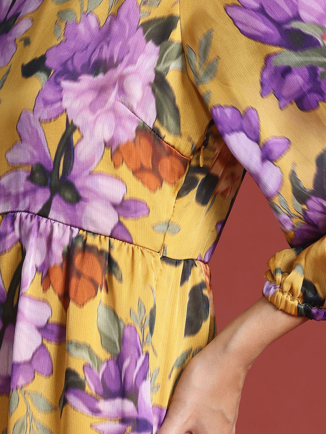 all about you Floral Print A-Line Mini Dress