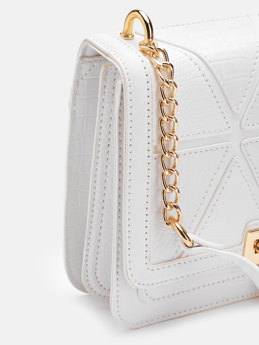 Lino Perros Textured Structured Shoulder Bag