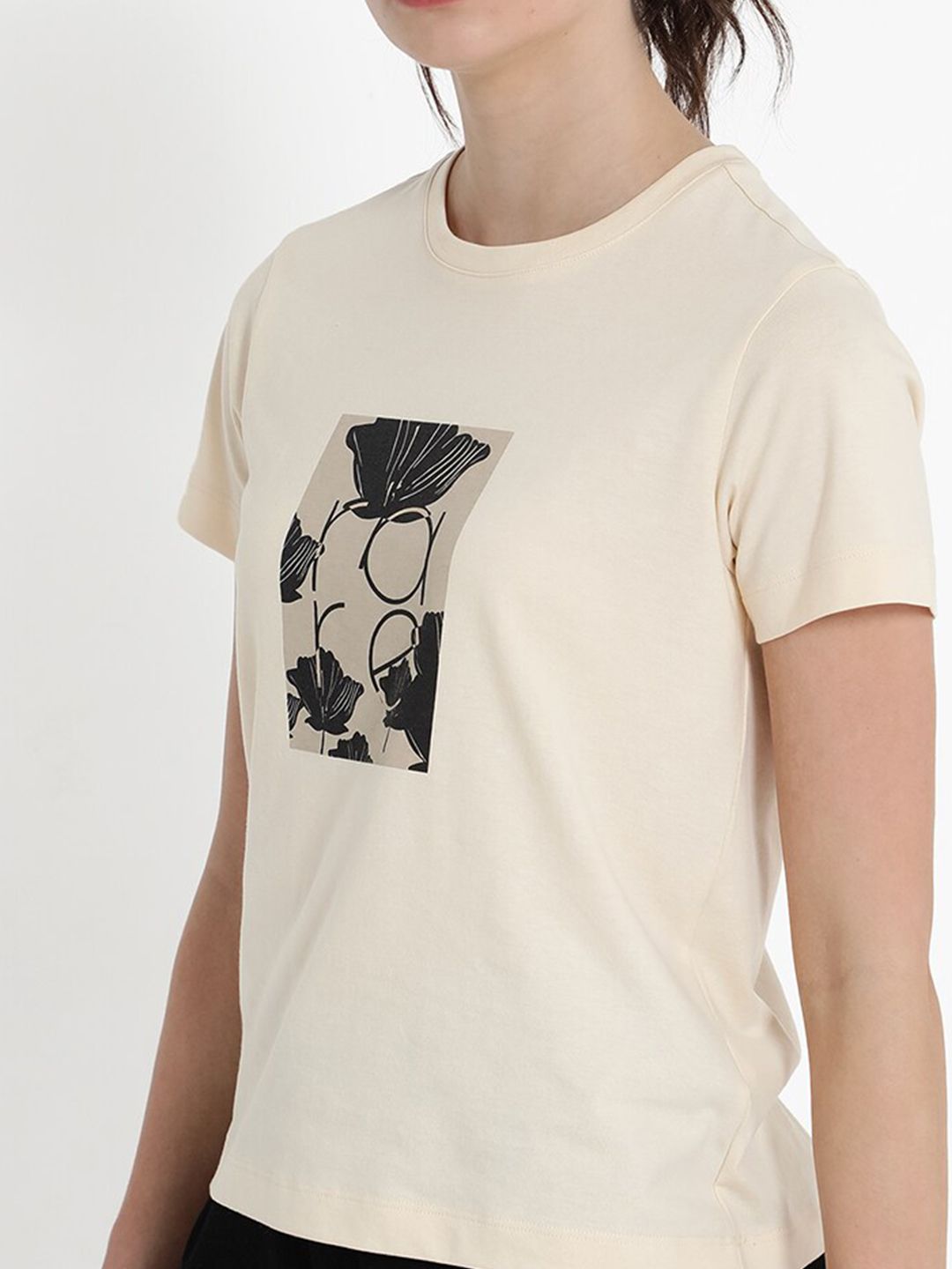 RAREISM Graphic Printed Round Neck Cotton T-shirt