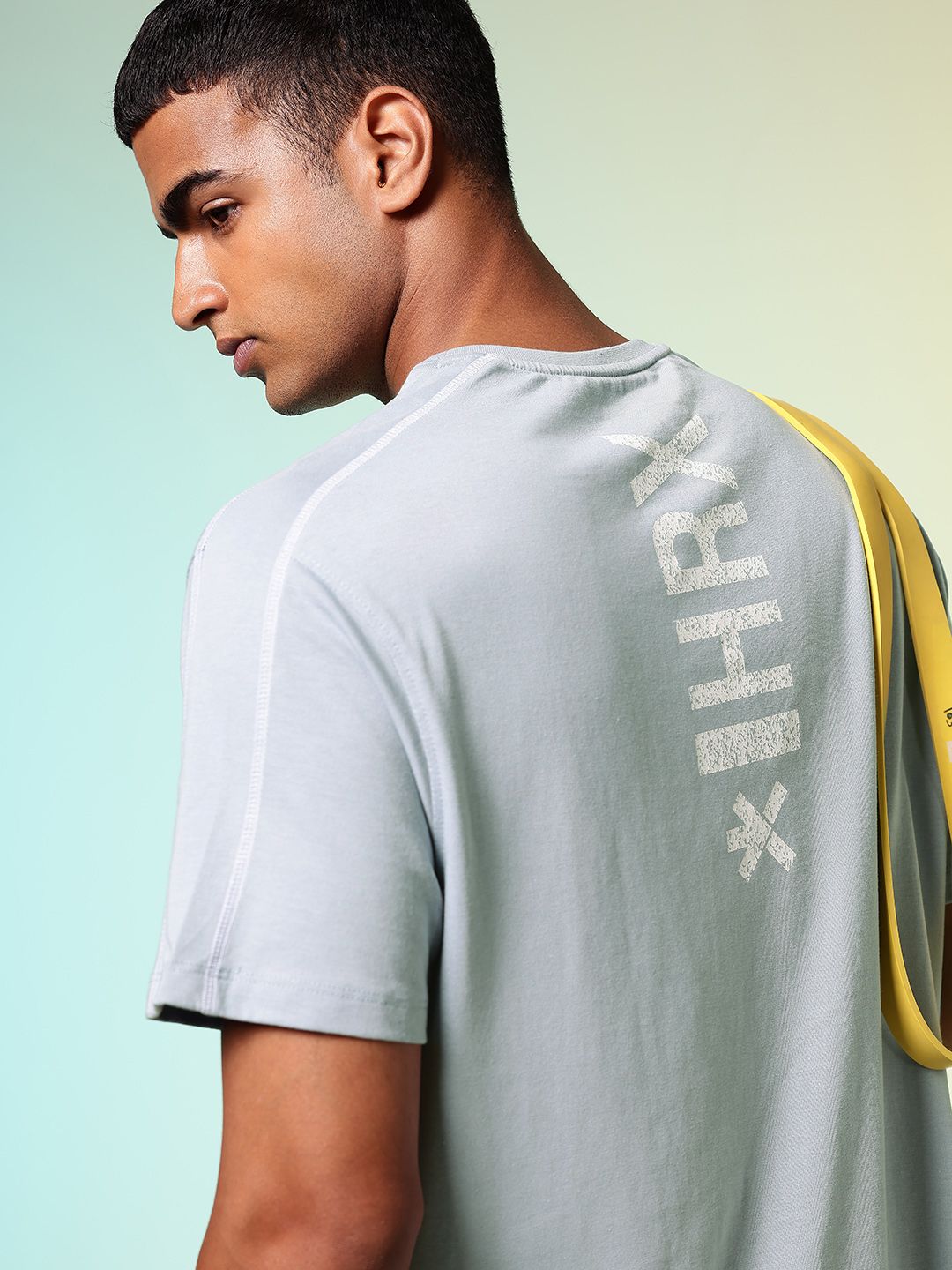 HRX by Hrithik Roshan Printed Drop-Shoulder Sleeves Relaxed Fit Training T-shirt
