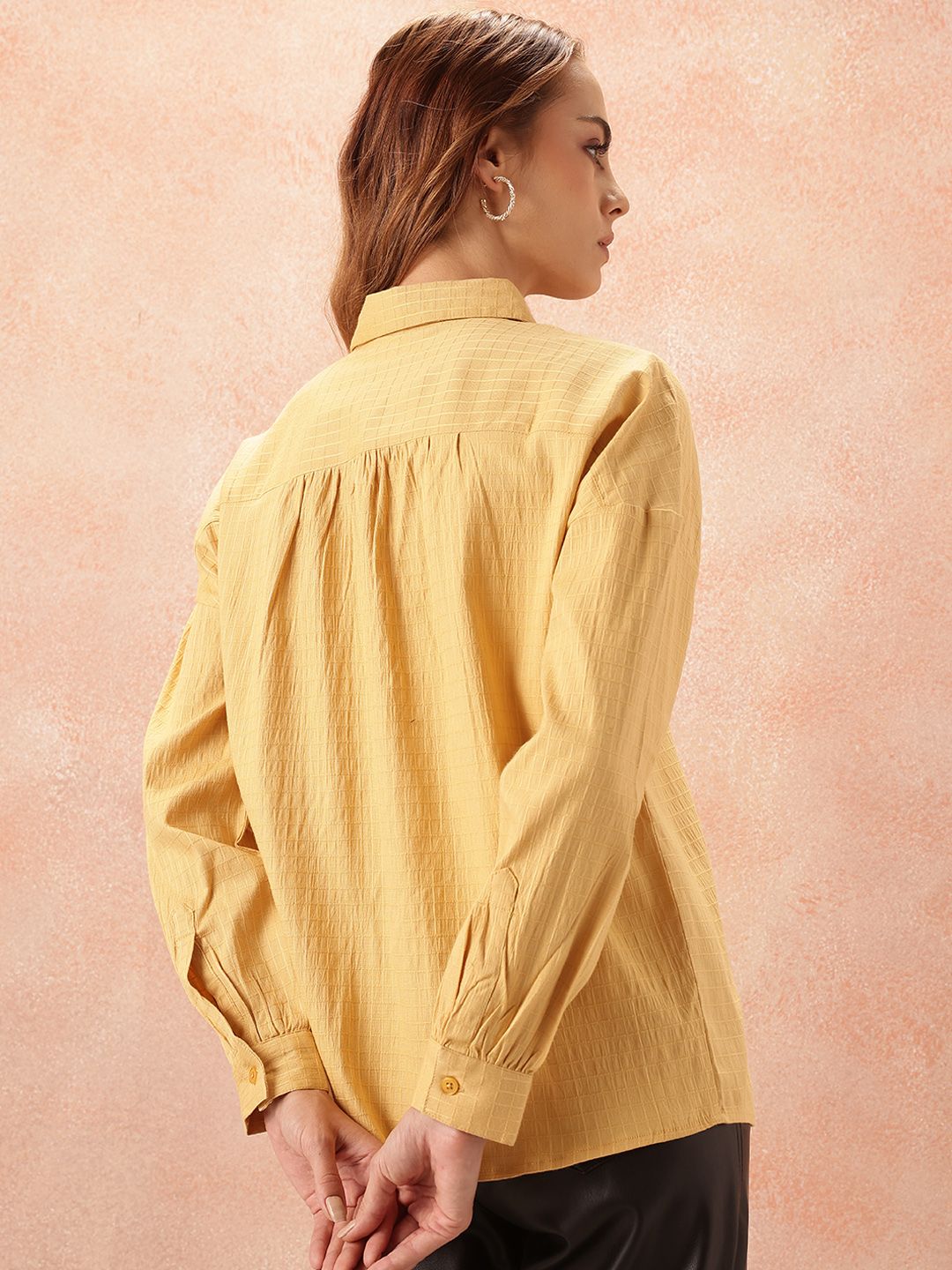 all about you Geometric Design Pure Cotton Casual Shirt