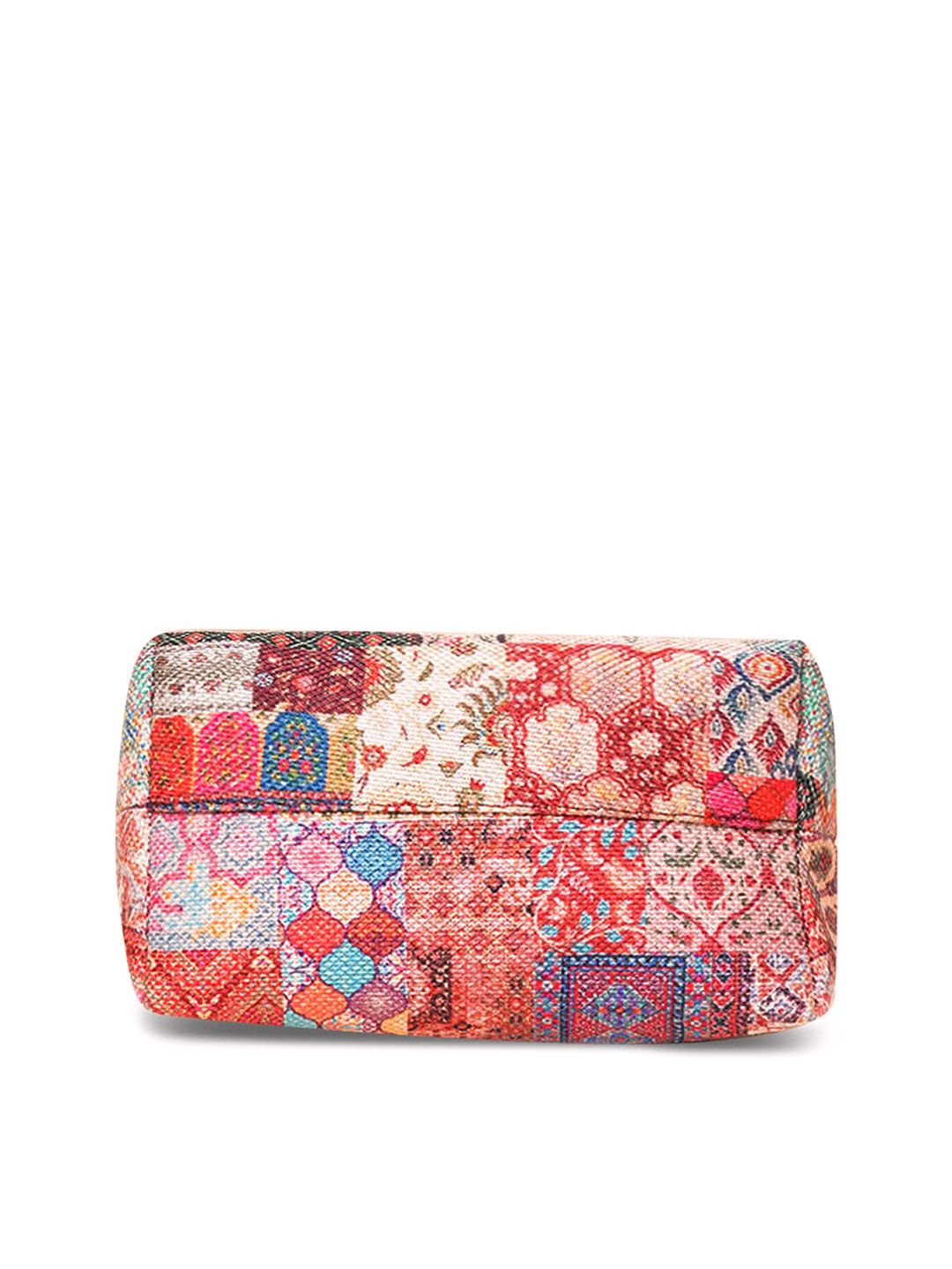 ZOUK Ethnic Motifs Printed Structured Sling Bag