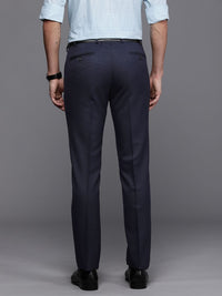 Raymond Men Textured Slim Fit Formal Trousers