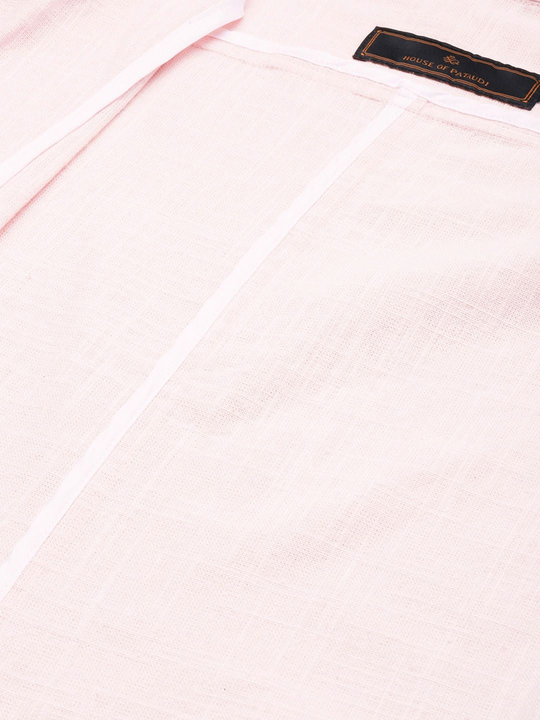 House of Pataudi Pure Cotton Checked Single-Breasted Jashn Blazers