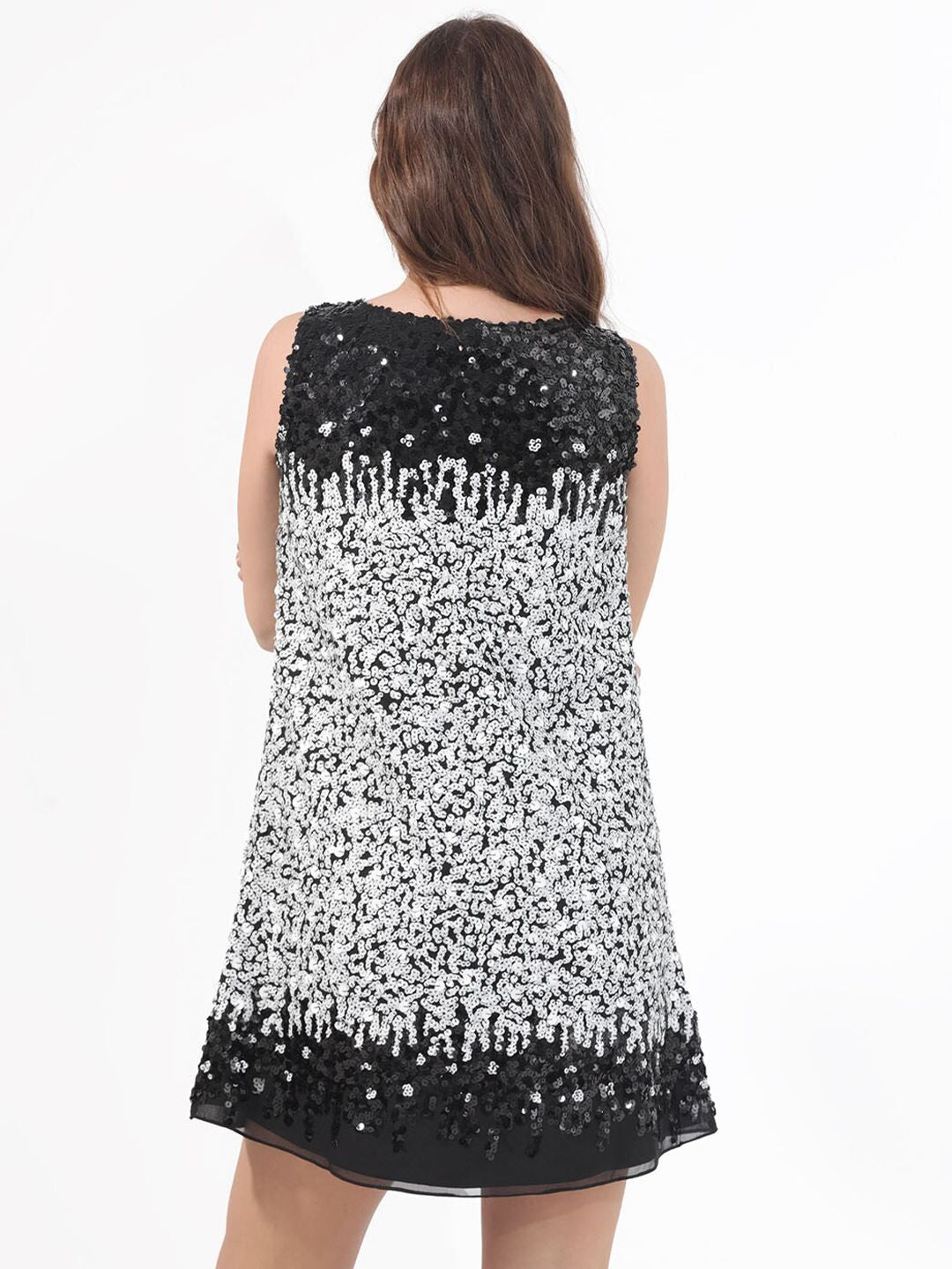 RAREISM Embellished Sleeveless A-Line Mini Party Dress