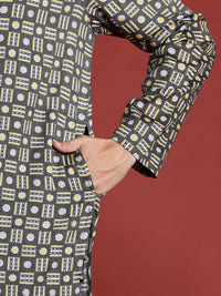 Anouk Printed Regular Thread Work Kurta with Salwar