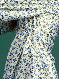 DressBerry Floral Print Satin Wrap Dress