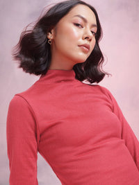 DressBerry High Neck Acrylic Top