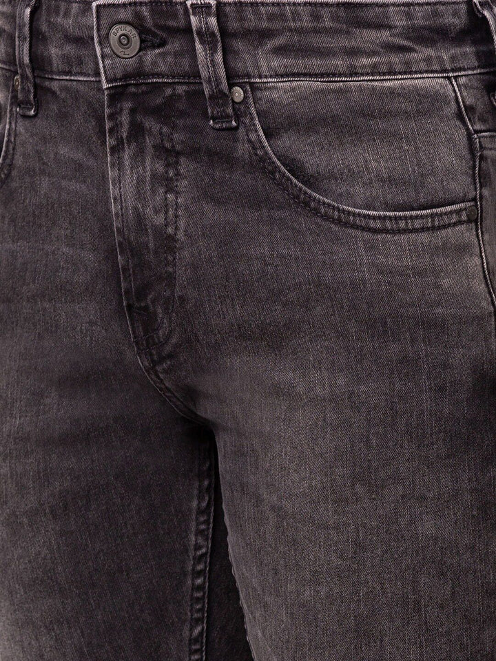 SPYKAR Men Slim Fit Low-Rise Heavy Fade Stretchable Cotton Jeans