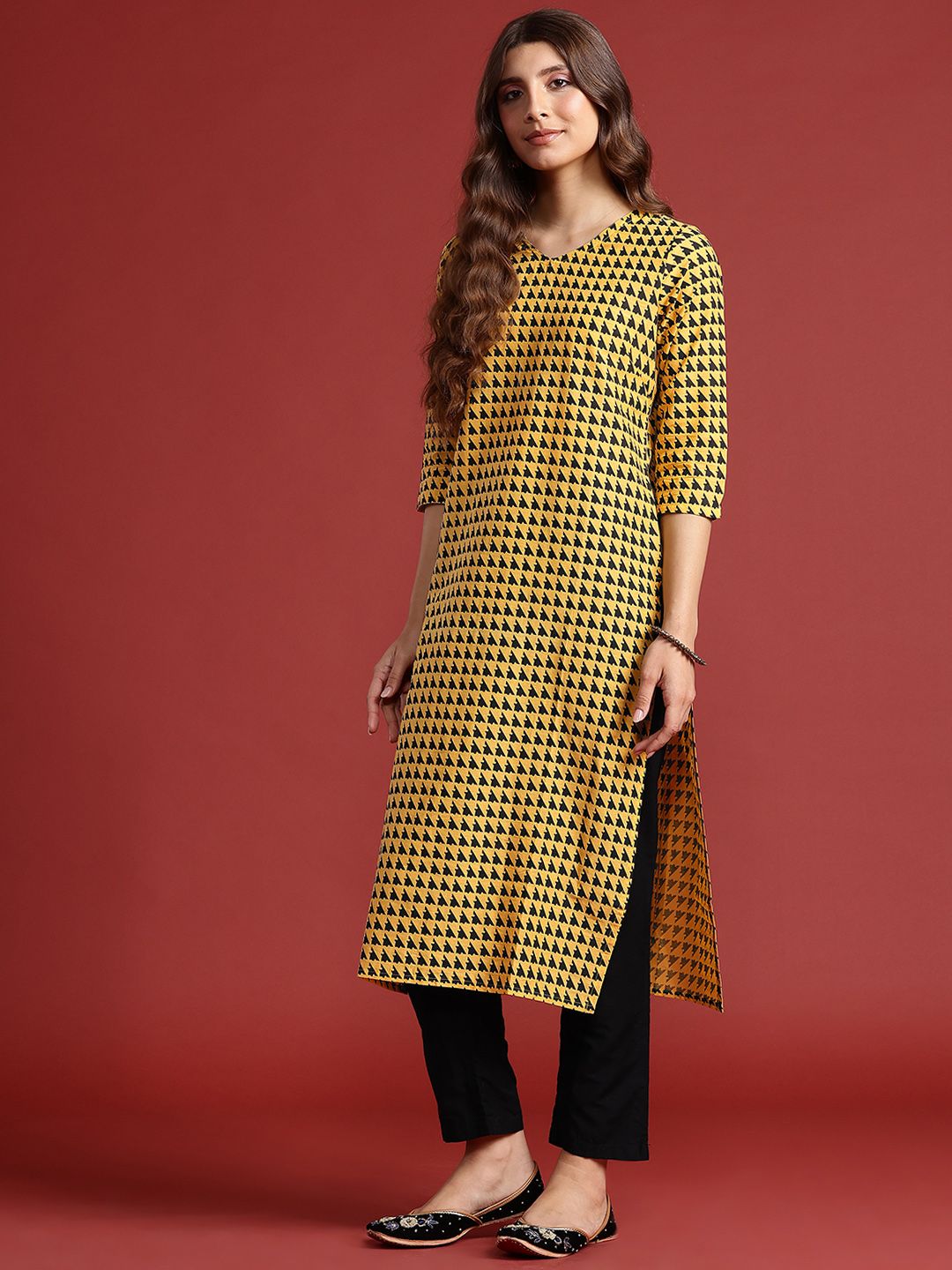 Anouk Geometric Printed Kurta