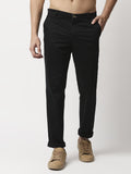 Thomas Scott Men New Millennium Fit Black Easy Wash Chinos Trousers