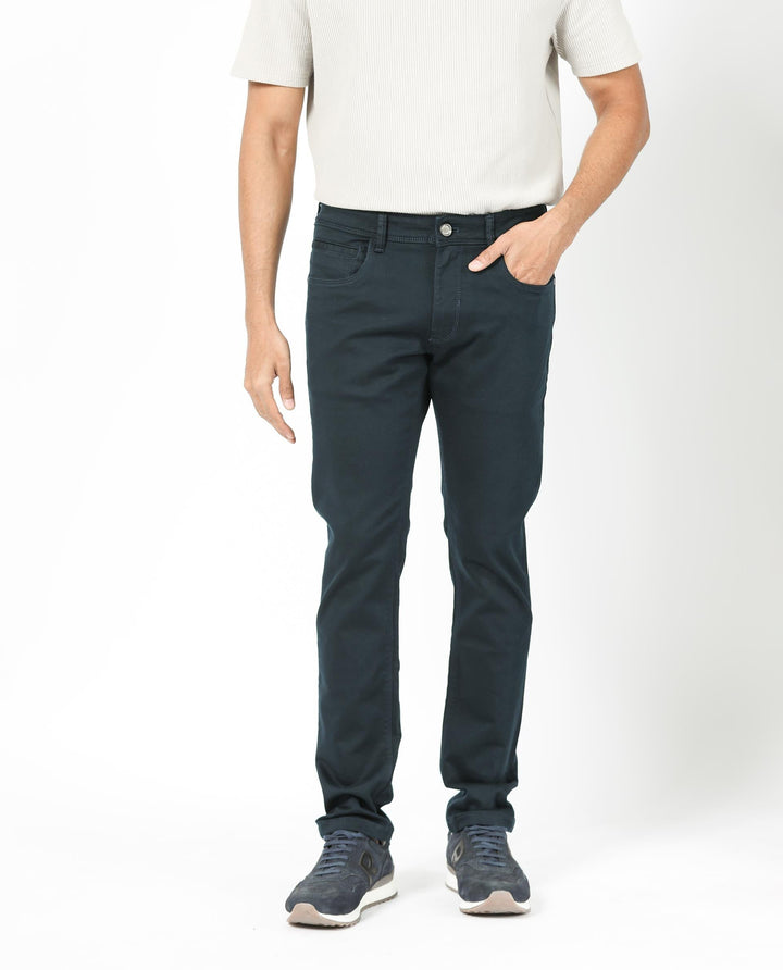 RARE RABBIT Men Essen Slim Fit Mid-Rise Stretchable Jeans