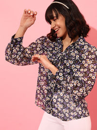 STREET 9 Floral Printed Casual Shirt