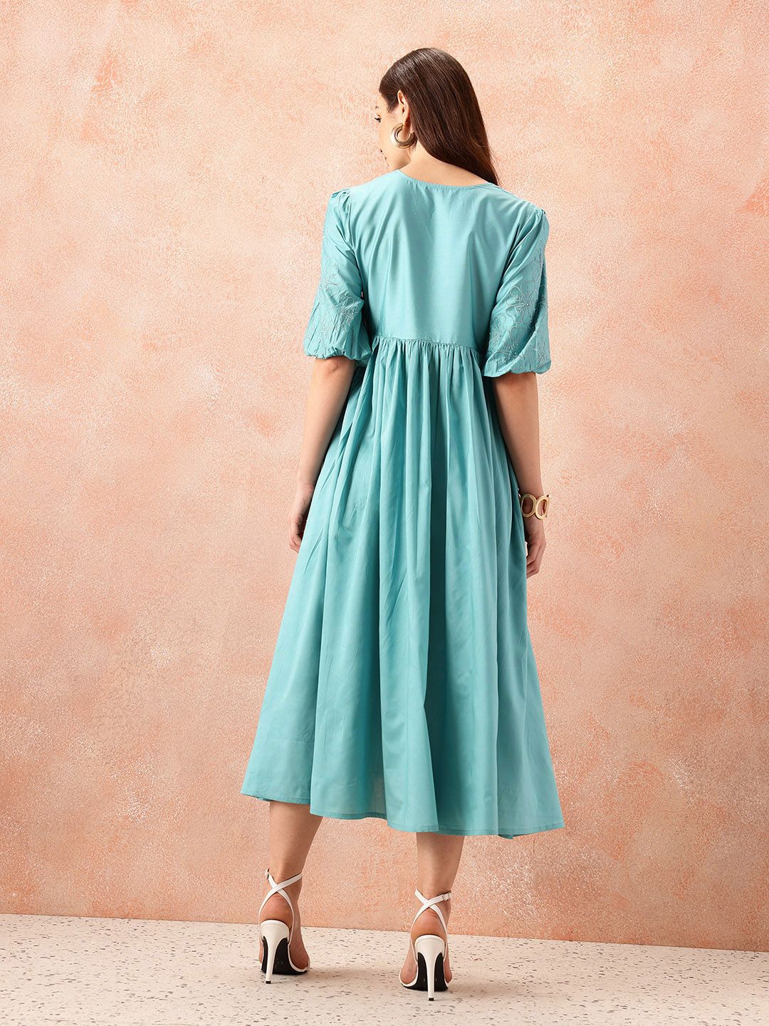 all about you Empire Midi Ethnic Dress