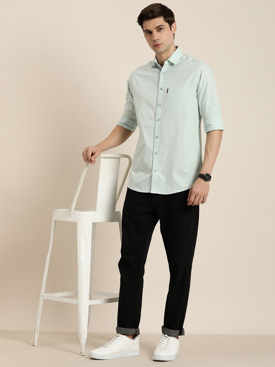 DILLINGER Men Opaque Regular Fit Casual Shirt