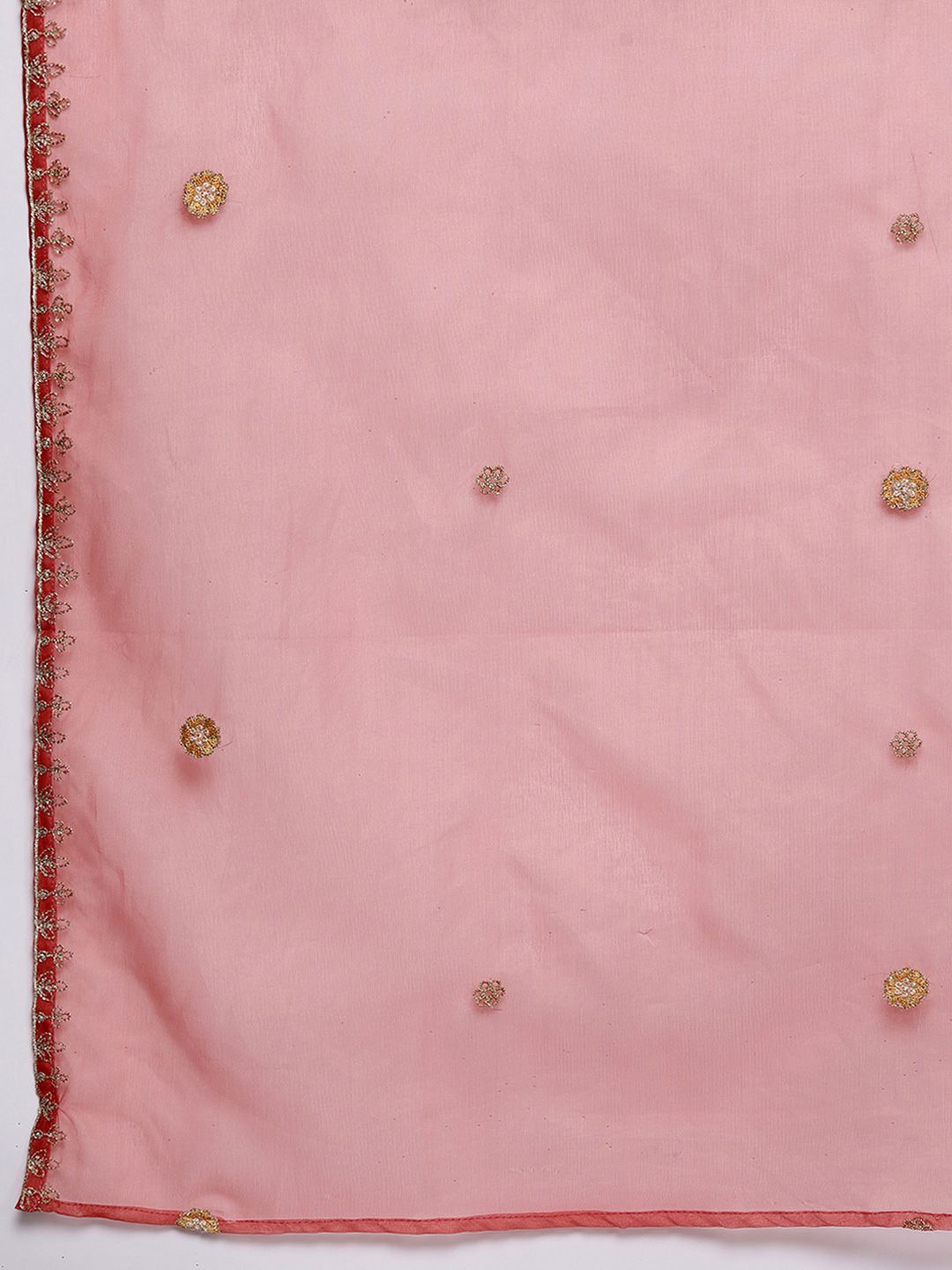 Indo Era Women Floral Embroidered Regular Sequinned Kurta with Trousers & With Dupatta