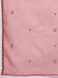 Indo Era Women Floral Embroidered Regular Sequinned Kurta with Trousers & With Dupatta